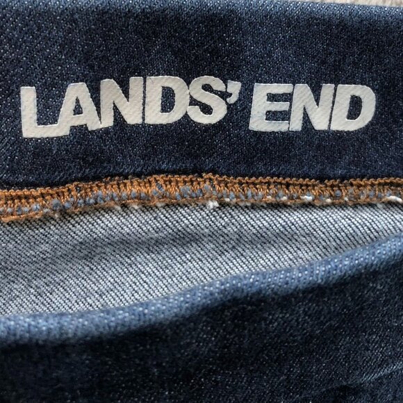 Lands End Womens Mid Rise Pull-On Skinny Jeans Size 6P Blue Denim Casual Stretch - Picture 3 of 16
